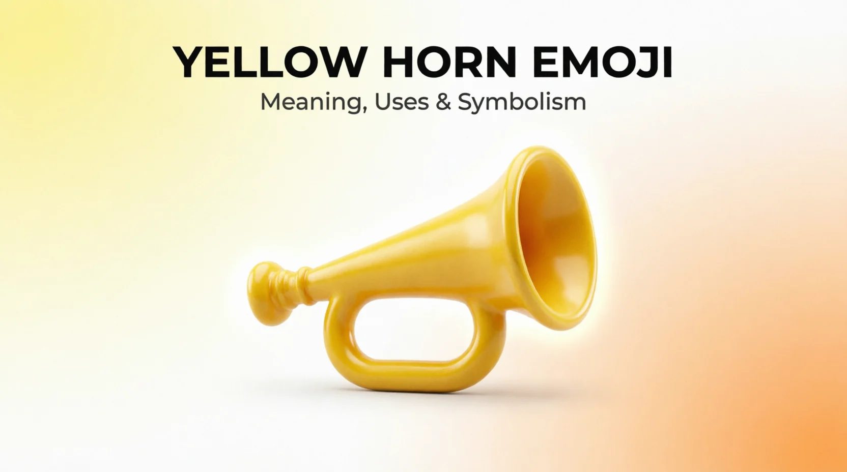 Yellow Horn Emoji