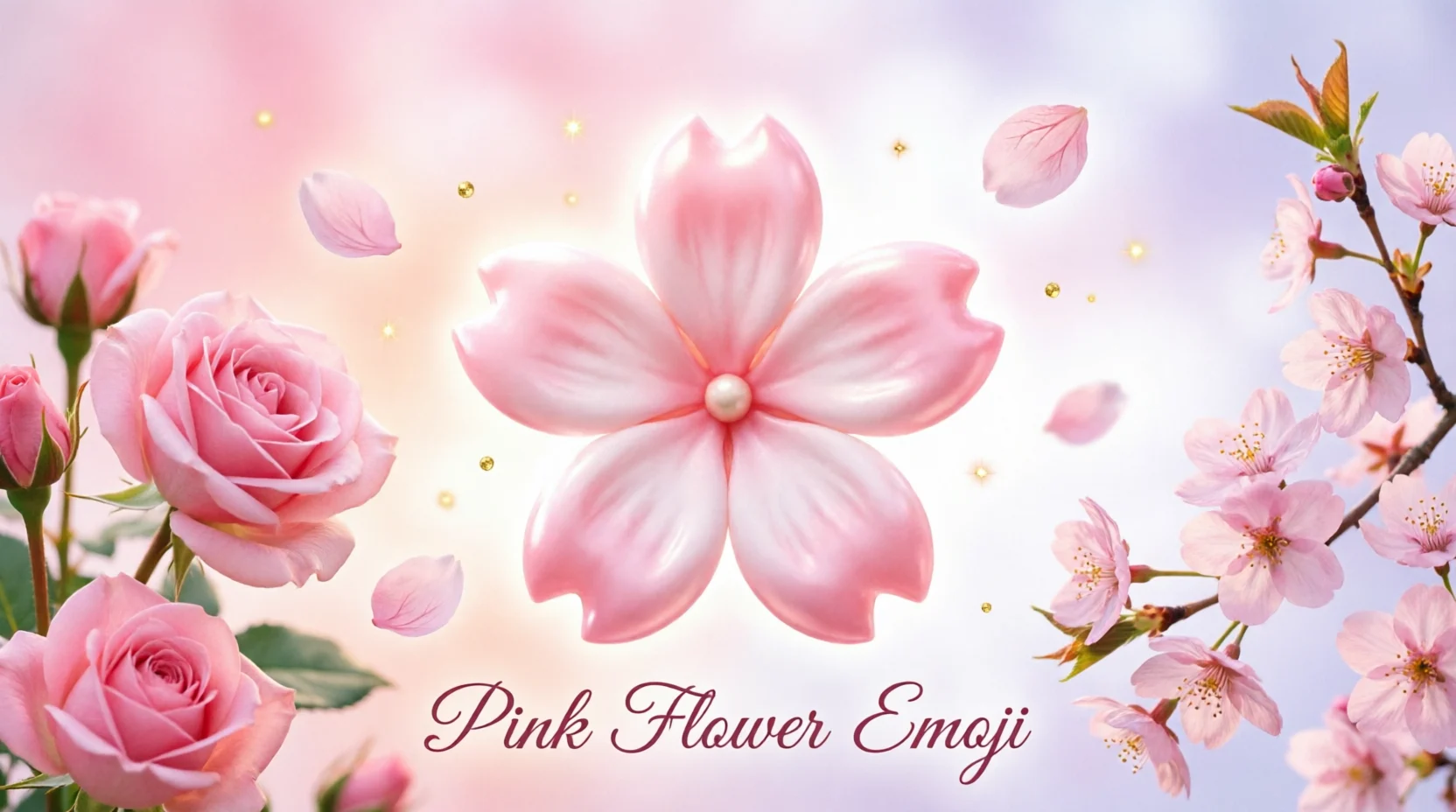 Pink Flower Emoji